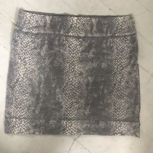 Hard Tail stretchy reptile print pencil skirt
